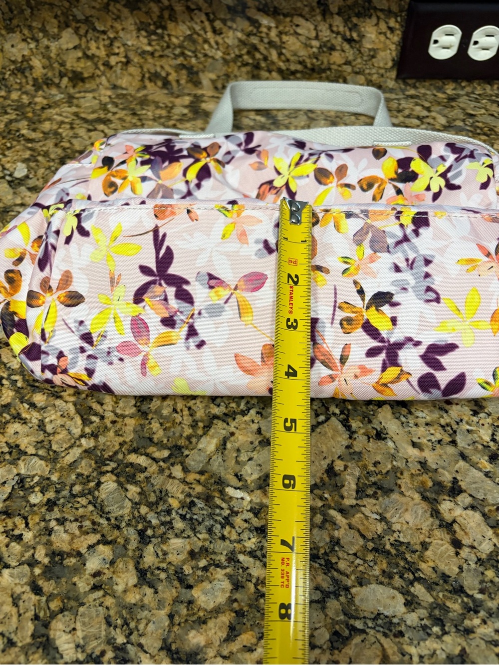 Kipling Floral Shoulder Bag in Pink, Yellow, Purple - Picture 9 of 12